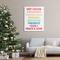 Stupell Industries Peace & Love Rainbow Christmas List Canvas Wall Art